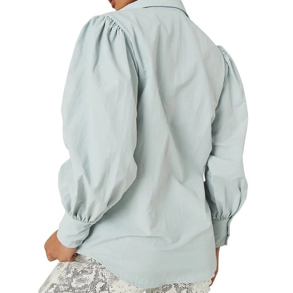 Missguided Women's Puffed-Sleeve Cotton Shirt - Picture 2 of 6